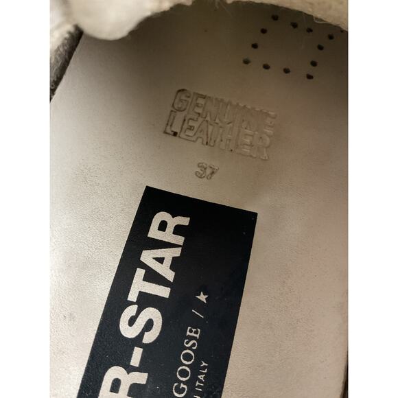 Golden Goose 'Superstar' Beige Leather Camouflage Sneakers Size 7 - Picture 5 of 6